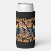 Trail Running is Mijn Pensioenplan Seltzer Blikjeskoeler (Seltzer Voorkant)
