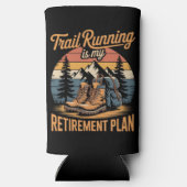 Trail Running is Mijn Pensioenplan Seltzer Blikjeskoeler (Achterkant)