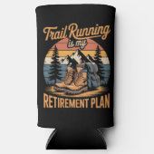 Trail Running is Mijn Pensioenplan Seltzer Blikjeskoeler (Voorkant)