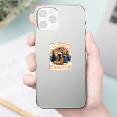 Trail Running is Mijn Pensioenplan Sticker (Telefoon)