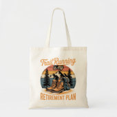 Trail Running is Mijn Pensioenplan Tote Bag (Voorkant)