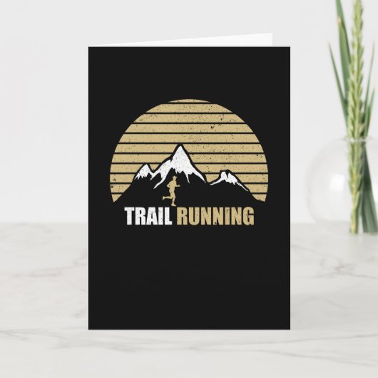 Trail Running Mountains Kaart (Voorkant)