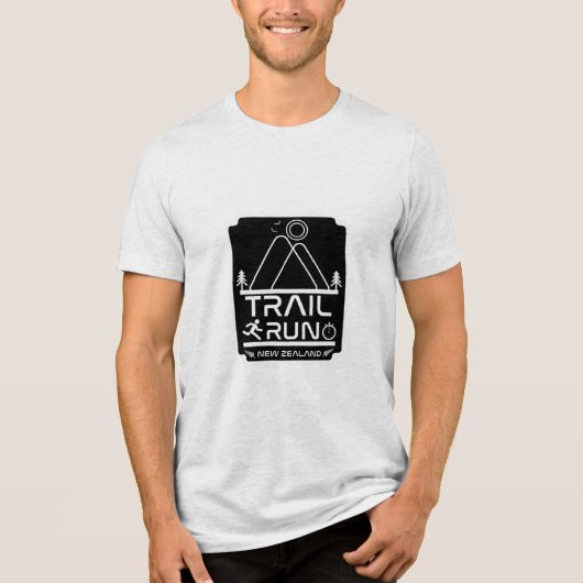 Trail Running Nieuw-Zeeland Tri-Blend Shirt (Voorkant)