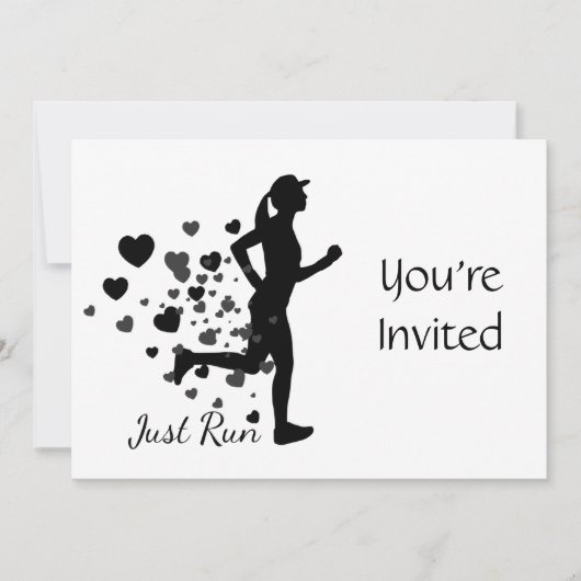 Trail Running Racing Hardlopen Verjaardag Kaart (Voorkant)