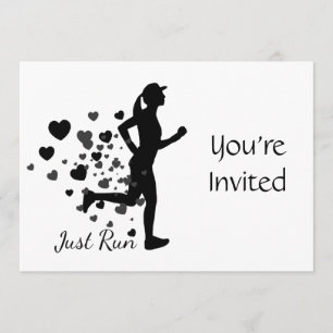 Trail Running Racing Hardlopen Verjaardag Kaart