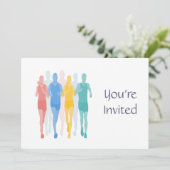 Trail Running Racing Runner-evenement Kaart (Staand voorkant)