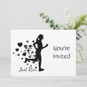 Trail Running Racing Runner thema Verjaardag Kaart (Staand voorkant)