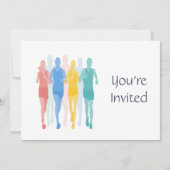 Trail Running Racing Runner thema Verjaardag Kaart (Voorkant)