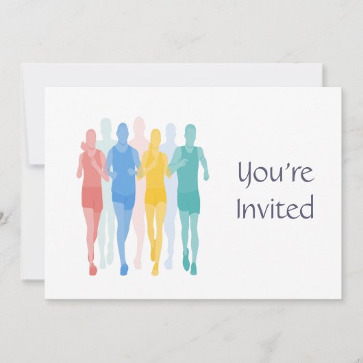 Trail Running Racing Runner thema Verjaardag Kaart (Voorkant)