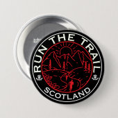 Trail Running Schotland Ronde Button 7,6 Cm (Voorkant /achterkant)