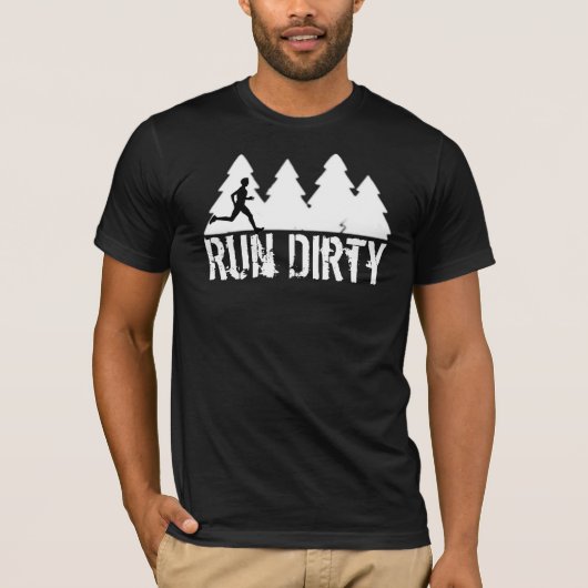 Trail Running shirt - Run Dirty (Voorkant)