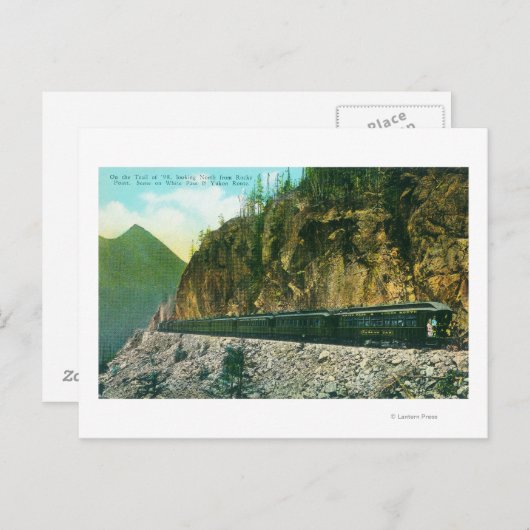 Trail ten noorden van Rocky Point, White Pass & Yu Briefkaart (Voorkant / Achterkant)