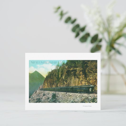 Trail ten noorden van Rocky Point, White Pass & Yu Briefkaart (Staand voorkant)