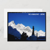 Trail Tengboche, klooster, Himalaya - Nepal Briefkaart (Voorkant / Achterkant)