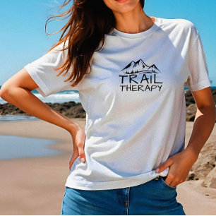 Trail Therapie Minimalistische Bergwandeling  Tri-Blend Shirt