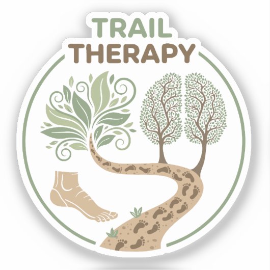 Trail Therapy Sticker (Voorkant)