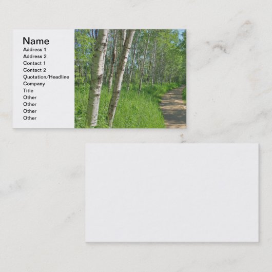 Trail Trough Visitekaartje (Voorkant / Achterkant)