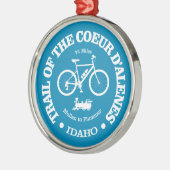 Trail van de Coeur d'Alene (fietsen) Metalen Ornament (Links)
