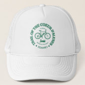 Trail van de Coeur d'Alene (fietsen) Trucker Pet (Voorkant)