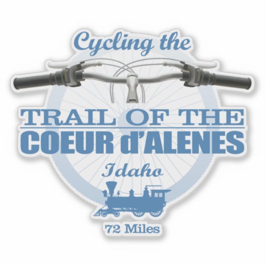 Trail van de Coeur d'Alene (H2) Sticker (Voorkant)
