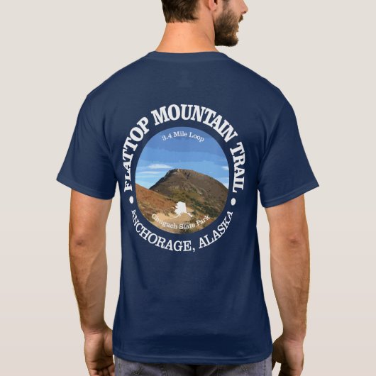 Trail van de Flattop Mountain T-shirt (Achterkant)