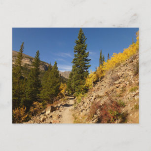 Trail van de Loch bij de Rocky Mountains Briefkaart