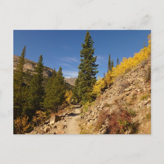 Trail van de Loch bij de Rocky Mountains Briefkaart (Voorkant)
