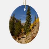 Trail van de Loch bij de Rocky Mountains Keramisch Ornament (Rechts)