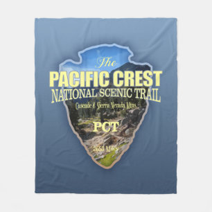 Trail van de Pacifische Crest (pijlpunt) Fleece Deken