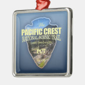 Trail van de Pacifische Crest (pijlpunt) Metalen Ornament (Links)
