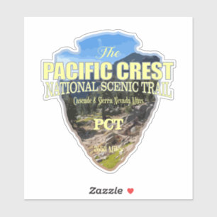 Trail van de Pacifische Crest (pijlpunt) Sticker
