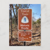 Trail van de Teermarker, Pea Ridge, Missouri Briefkaart (Voorkant)