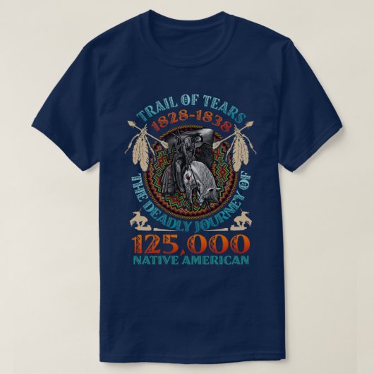 Trail van de tranen 1828 1838 t-shirt (Design voorkant)