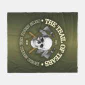 Trail van de tranen 2 fleece deken (Voorkant (Horizontaal))