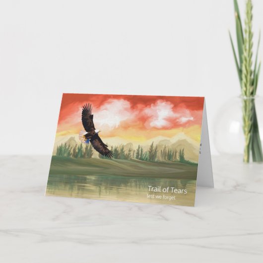 Trail van het gedenken van tranen kaart (Voorkant)