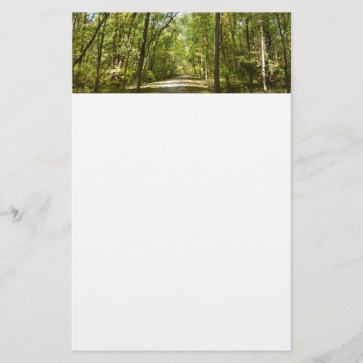 Trail van het Kittamaquandi-meer in Columbia Maryl Briefpapier (Voorkant)