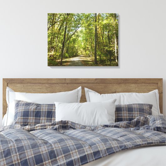 Trail van het Kittamaquandi-meer in Columbia Maryl Canvas Afdruk (Insitu (Slaapkamer))