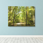 Trail van het Kittamaquandi-meer in Columbia Maryl Canvas Afdruk (Insitu (Houten vloer))