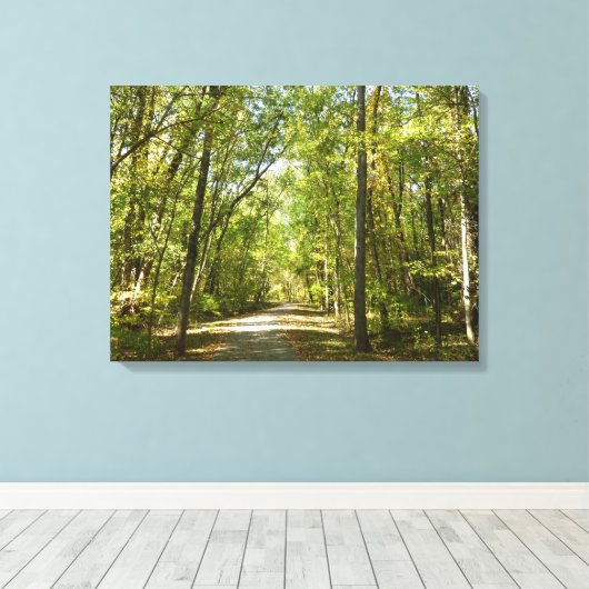 Trail van het Kittamaquandi-meer in Columbia Maryl Canvas Afdruk (Insitu (Houten vloer))