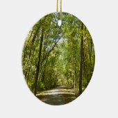 Trail van het Kittamaquandi-meer in Columbia Maryl Keramisch Ornament (Rechts)