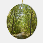 Trail van het Kittamaquandi-meer in Columbia Maryl Keramisch Ornament (Links)