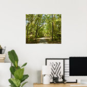 Trail van het Kittamaquandi-meer in Columbia Maryl Poster (Thuiskantoor)