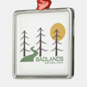 Trail van het nationaal park Badlands Metalen Ornament (Links)
