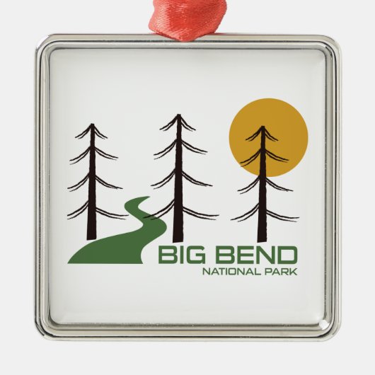 Trail van het nationaal park Big Bend Metalen Ornament (Voorkant)