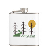 Trail van het nationaal park Capitol Reef Heupfles (Voorkant)