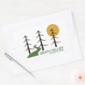 Trail van het nationaal park Death Valley Rechthoekige Sticker (Envelop)