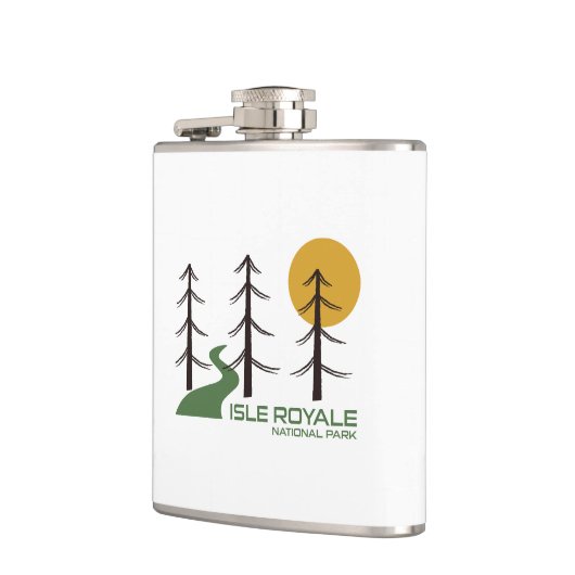 Trail van het nationaal park Isle Royale Heupfles (Links)