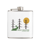 Trail van het nationaal park Rocky Mountain Heupfles (Voorkant)