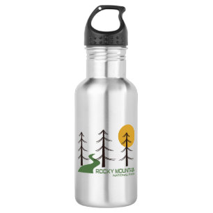 Trail van het nationaal park Rocky Mountain Waterfles