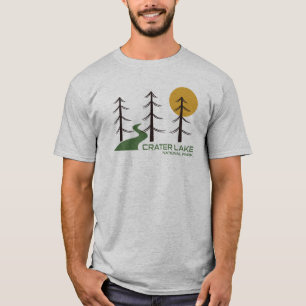 Trail van het nationaal park van het meer van Crat T-shirt